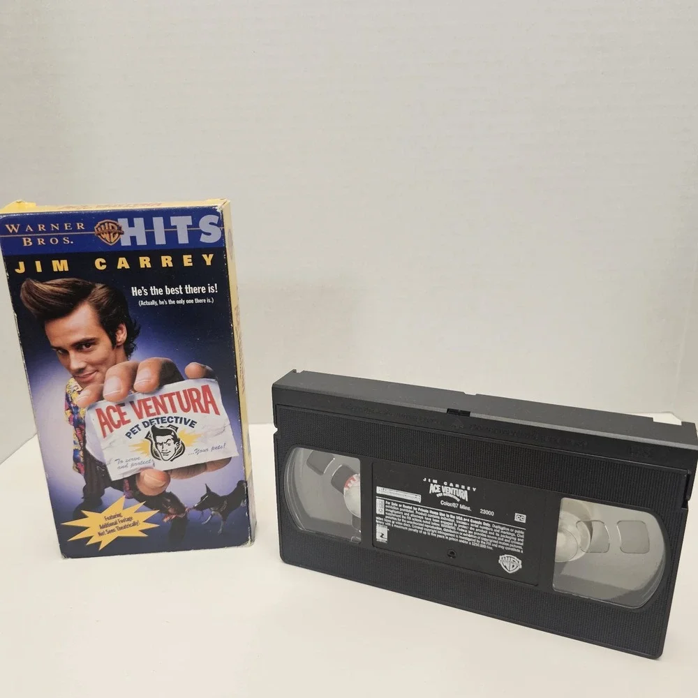 Vintage Vhs Ace Ventura Pet Detective Warner Bros Hits‎ Version
